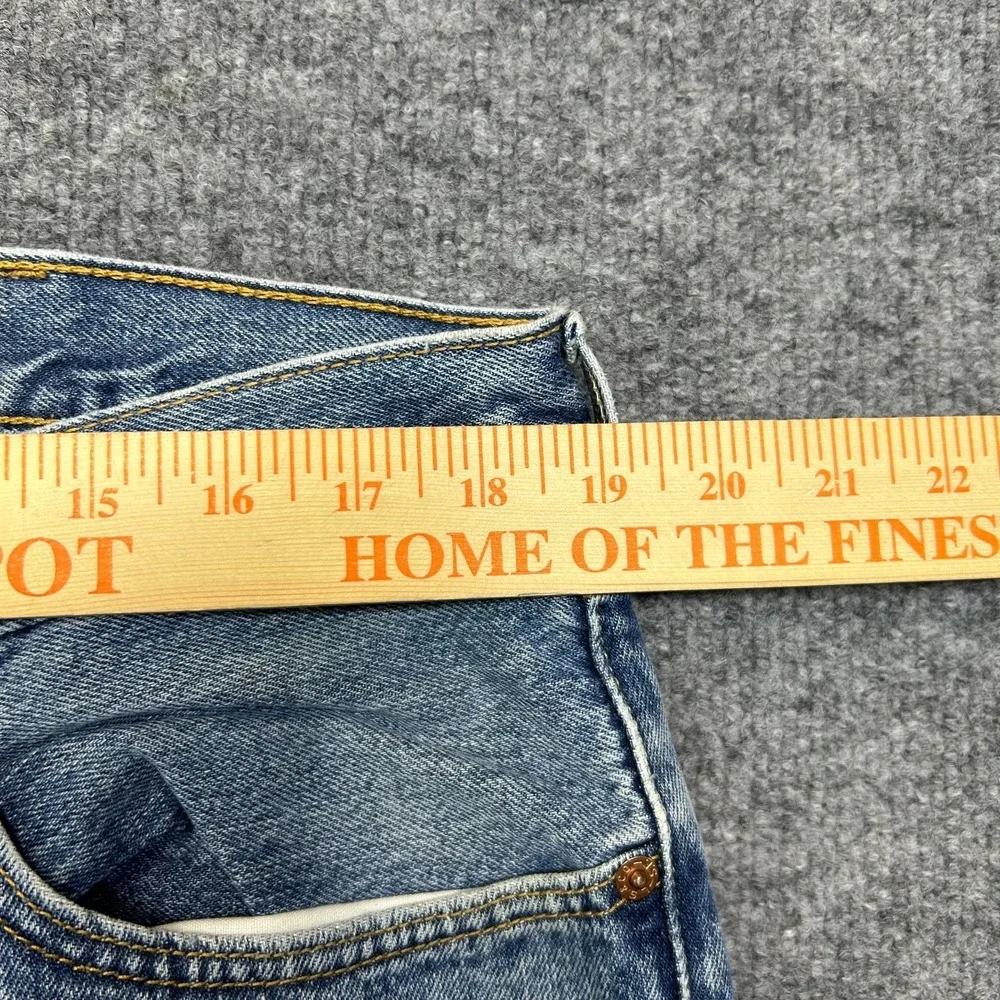 Levi's 501 Jeans Men's Blue Denim Straight Pockets Button‎ Fly Classic - 38X29